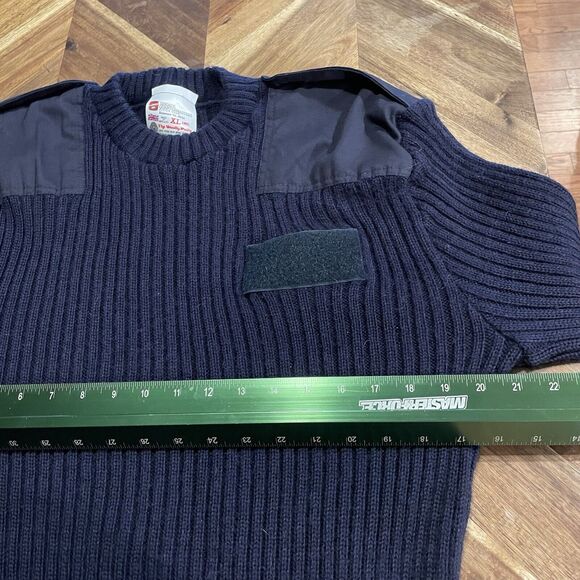 Brigade Quartermaster Sweater The Woolly Pully Wool Ribbed England Made 46 XL - Picture 4 of 6